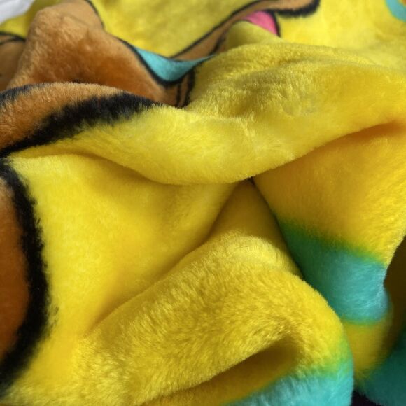 SCOOBY DOO Lux Throw Blanket Thick Plush Vtg 2000 The Cartoon Network 50” x 60” - Picture 4 of 7